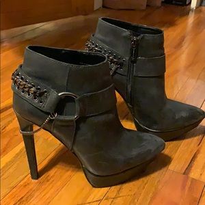 Black Jessica Simpson Booties with platform.